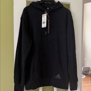 Adidas Men's Black Hoodie with Logo
